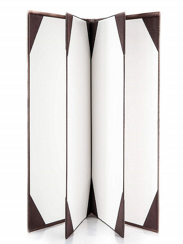 NJ Book Style Menu Covers Holders: 6 View