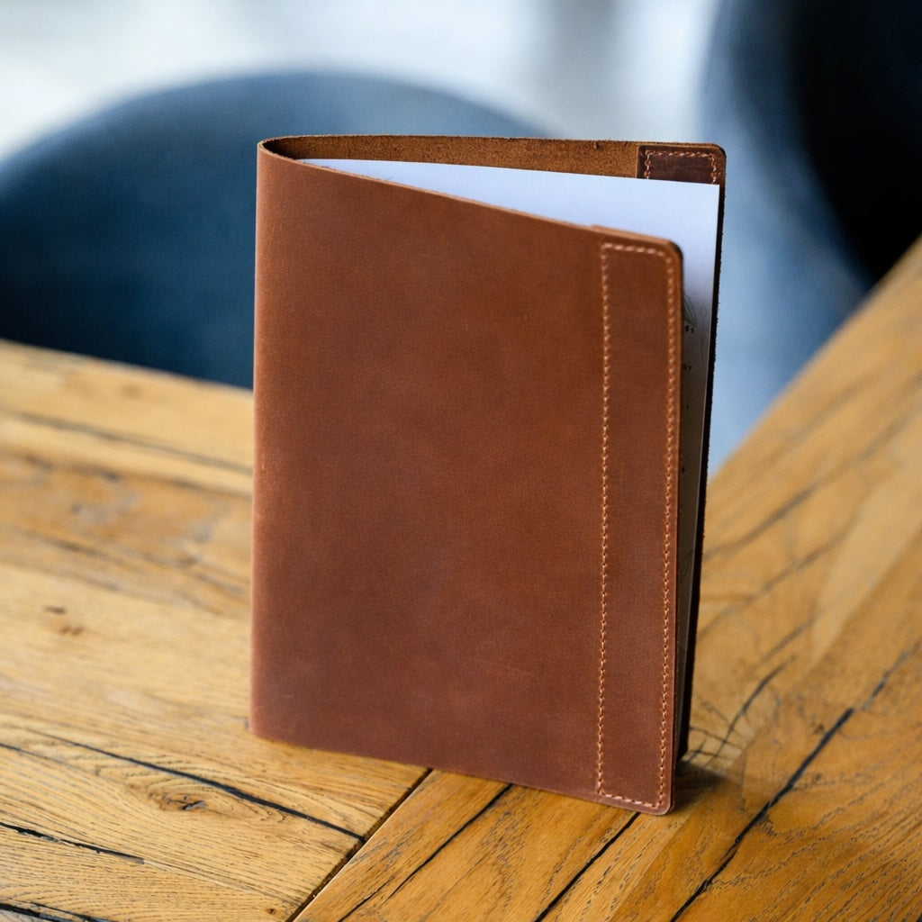 NJ Premium Restaurant Leather Menu Cover Holder 9x12" Inches with Binder