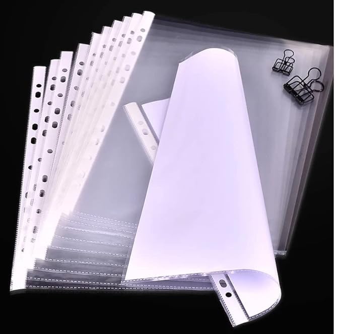 Heavy Duty 200 Micron Transparent Menu Sleeves