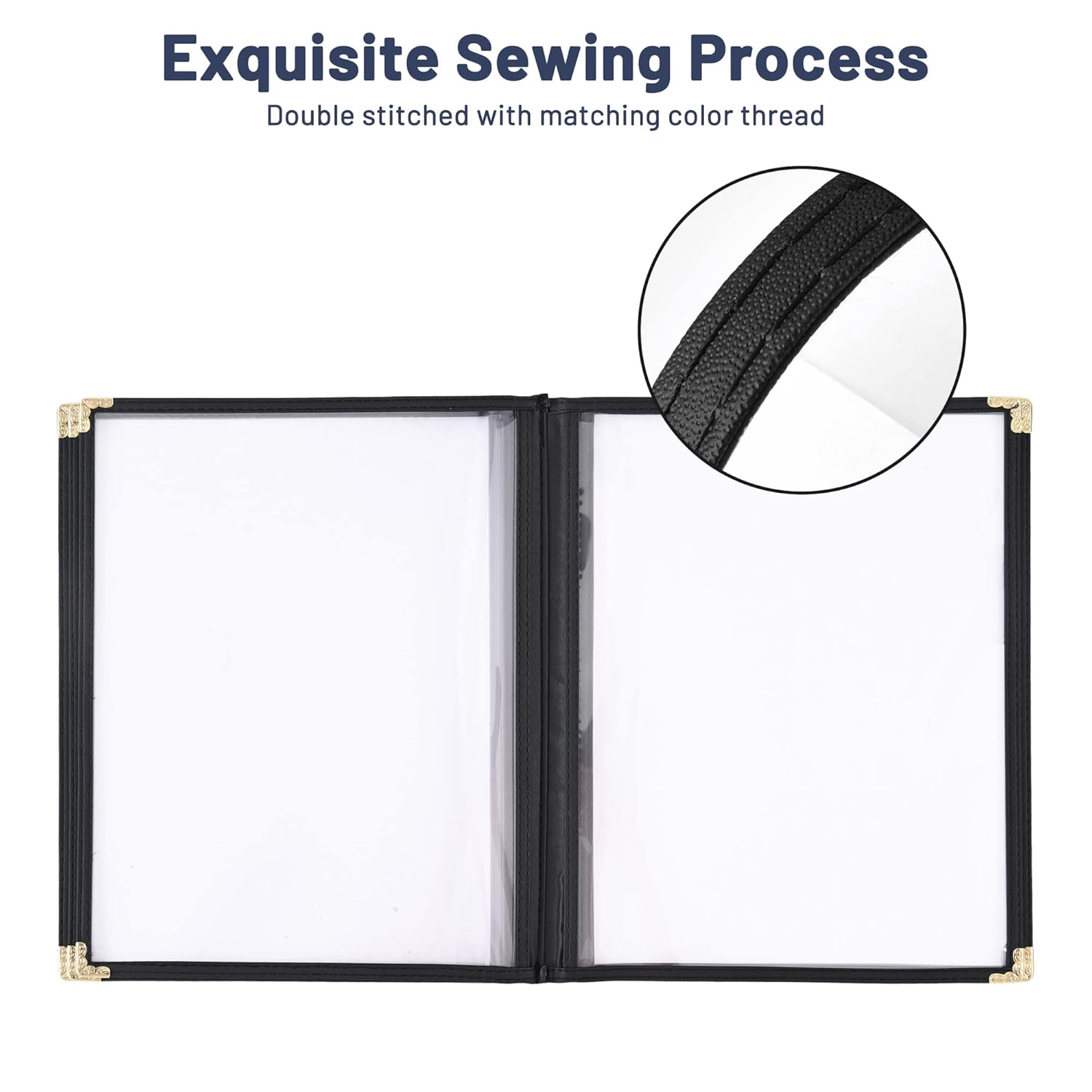 NJ Clear Transparent PVC Menu Cover : 10 View
