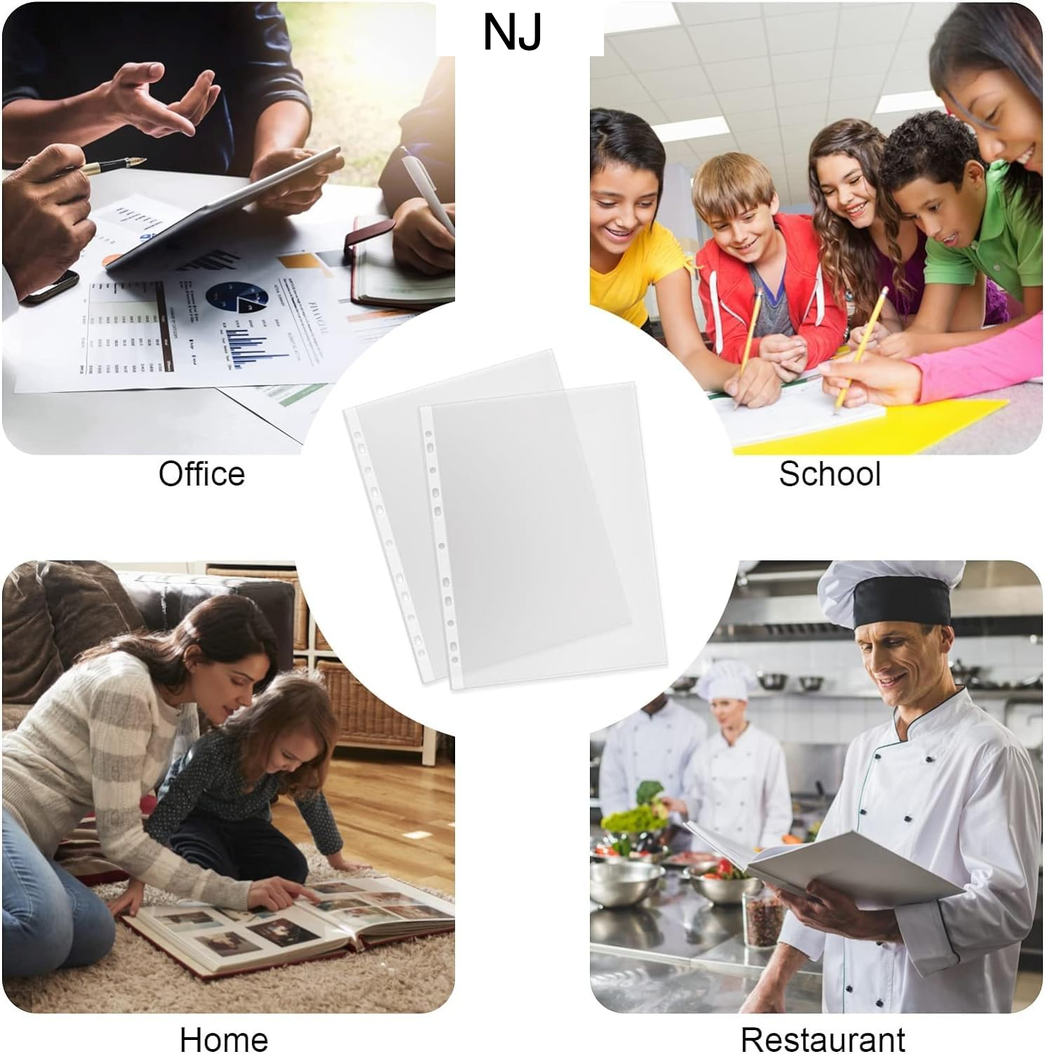 Heavy Duty 200 Micron Transparent Menu Sleeves