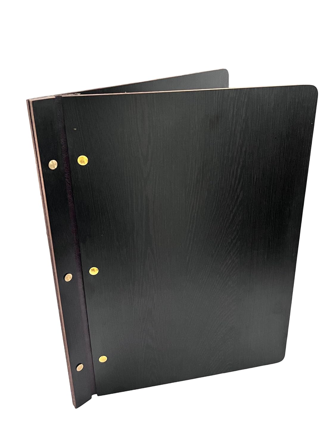 NJ Wooden Menu Folder, Wood Menu Cover: Dark Brown