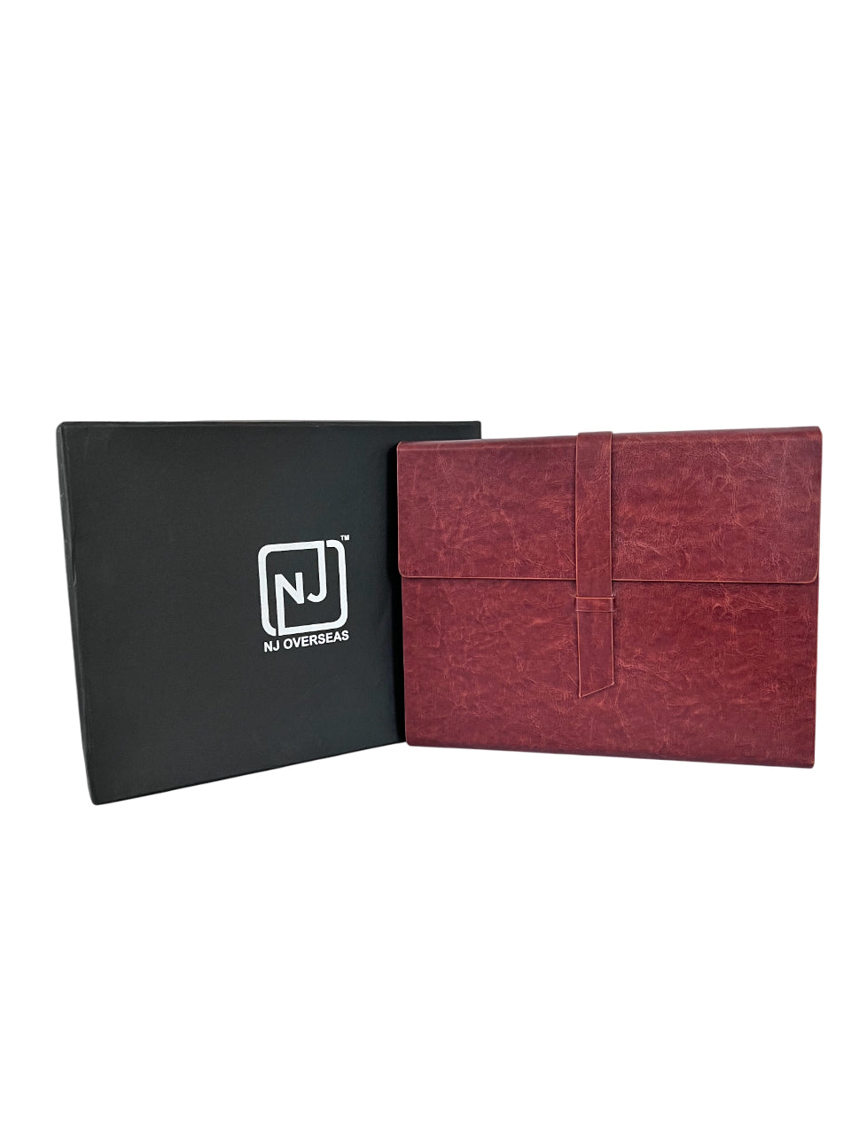 NJ Note Pad Portfolio Folder, Conference Document Holder for A4 Note Pads: BROWN