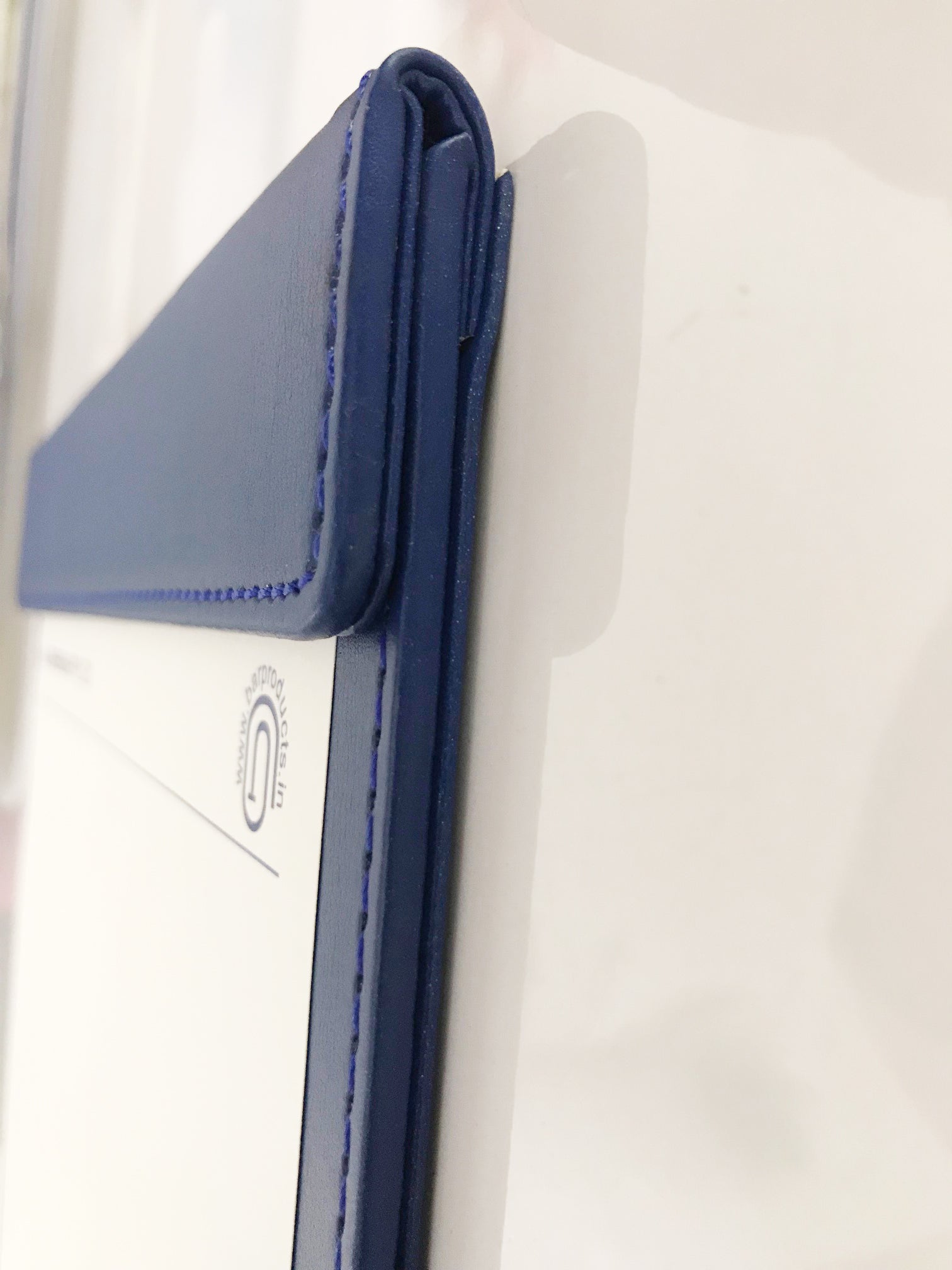 NJ Ultra Smooth PU Leather Clipboard, Business Meeting Magnetic Writing Pad with Pen Holder: BLUE