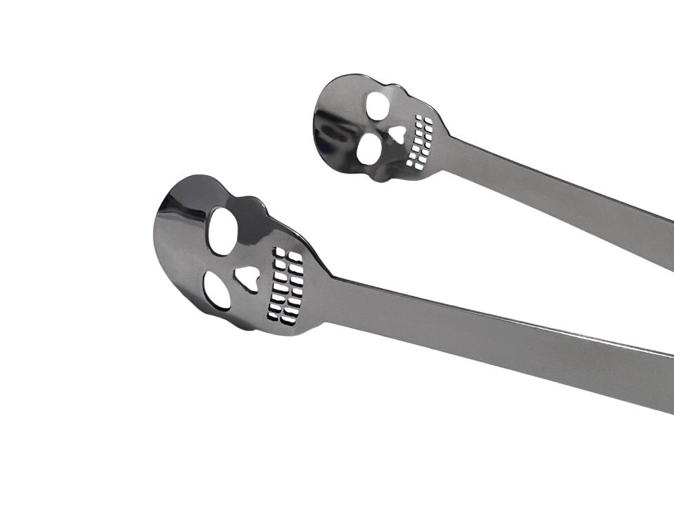 NJ Skull Design Ice Catcher Tong