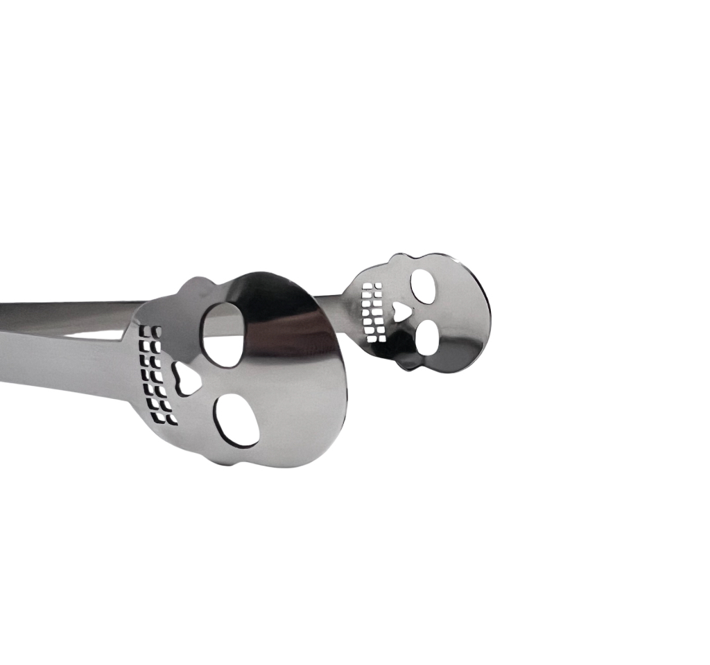 NJ Skull Design Ice Catcher Tong