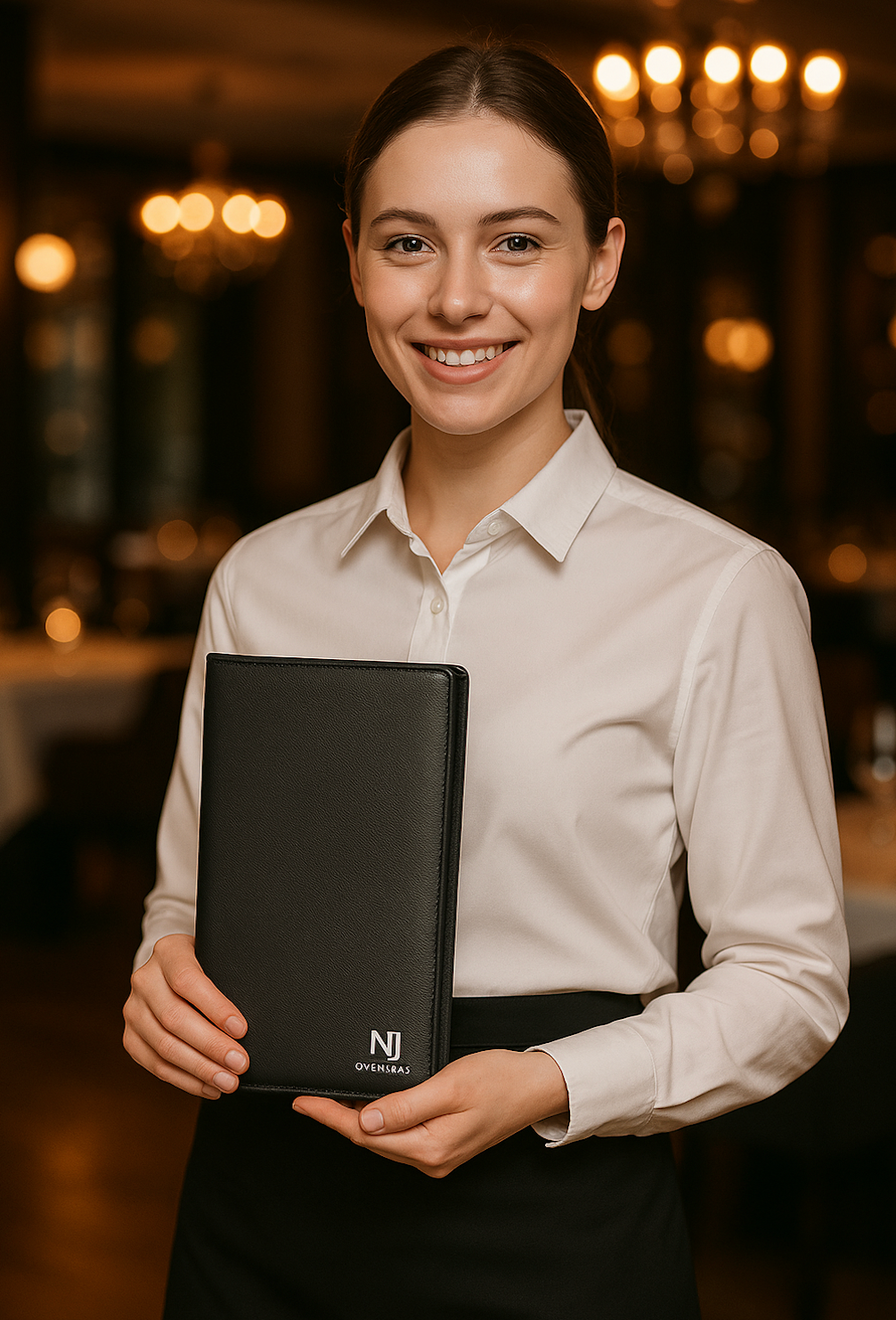 NJ Check Presenter Bill folder for hotel and Restaurant with Credit Card Slot