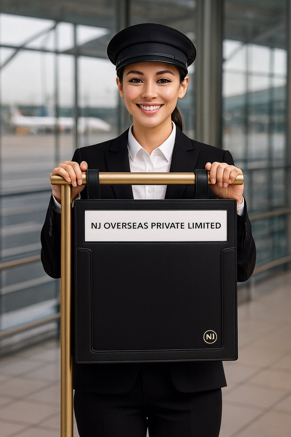 NJ Guest Paging Board – Airport Name Display & Welcome Sign for Guest Pickup | Travel Paging Board for Tour Operators, Chauffeurs & Hotels, Hanging Paging Board