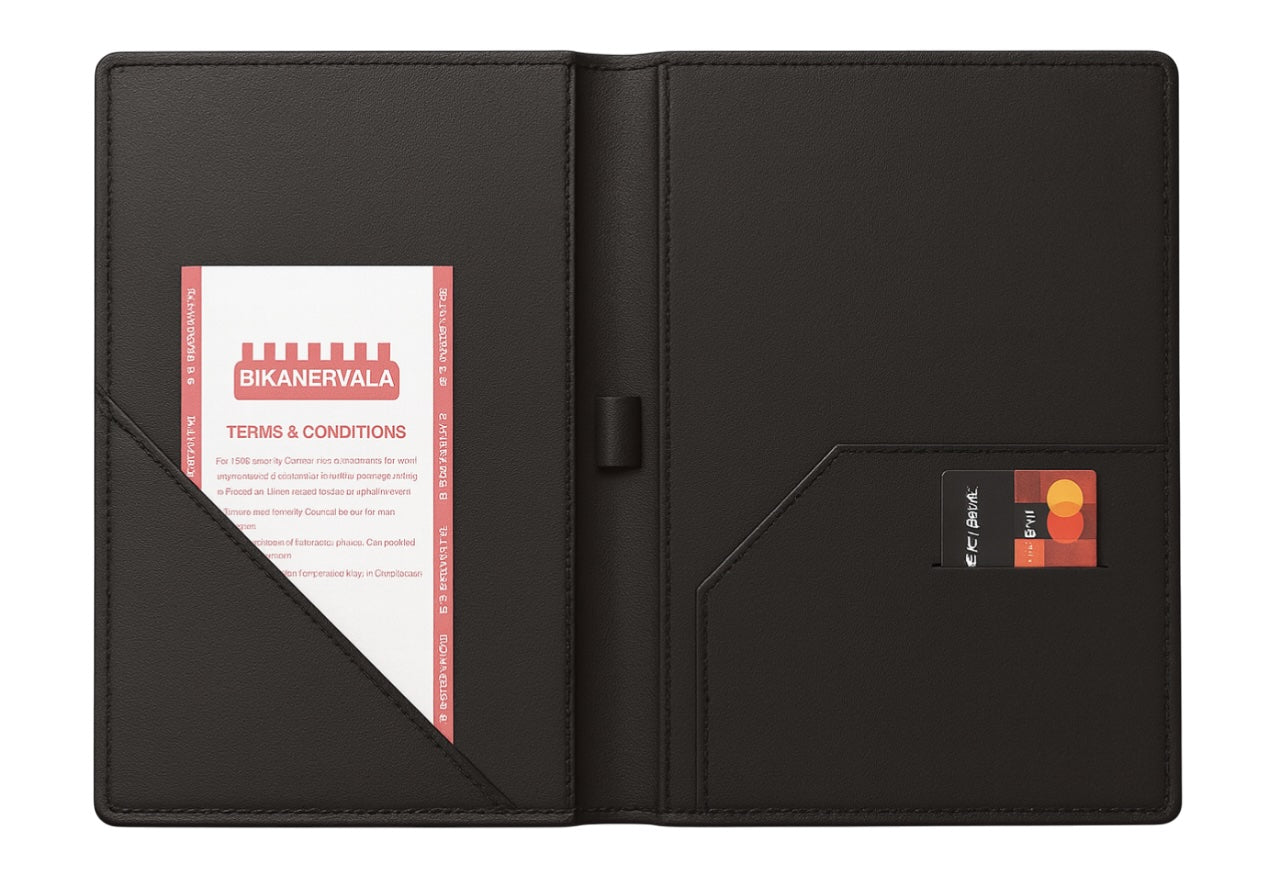 NJ Bill folder for hotel and Restaurant, Guest Check Presenter: BLACK