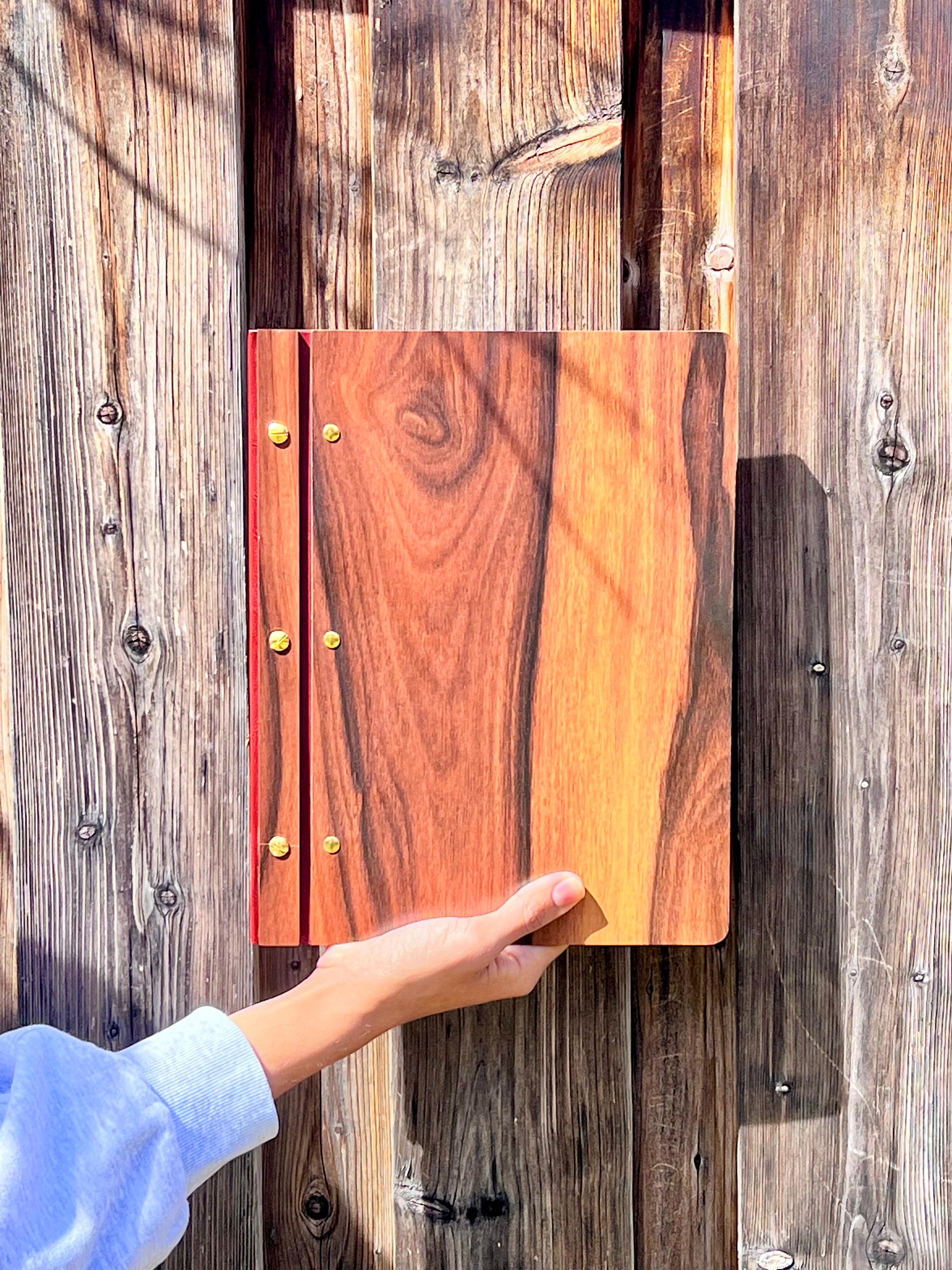 NJ Premium Wooden Menu Cover Natural Look