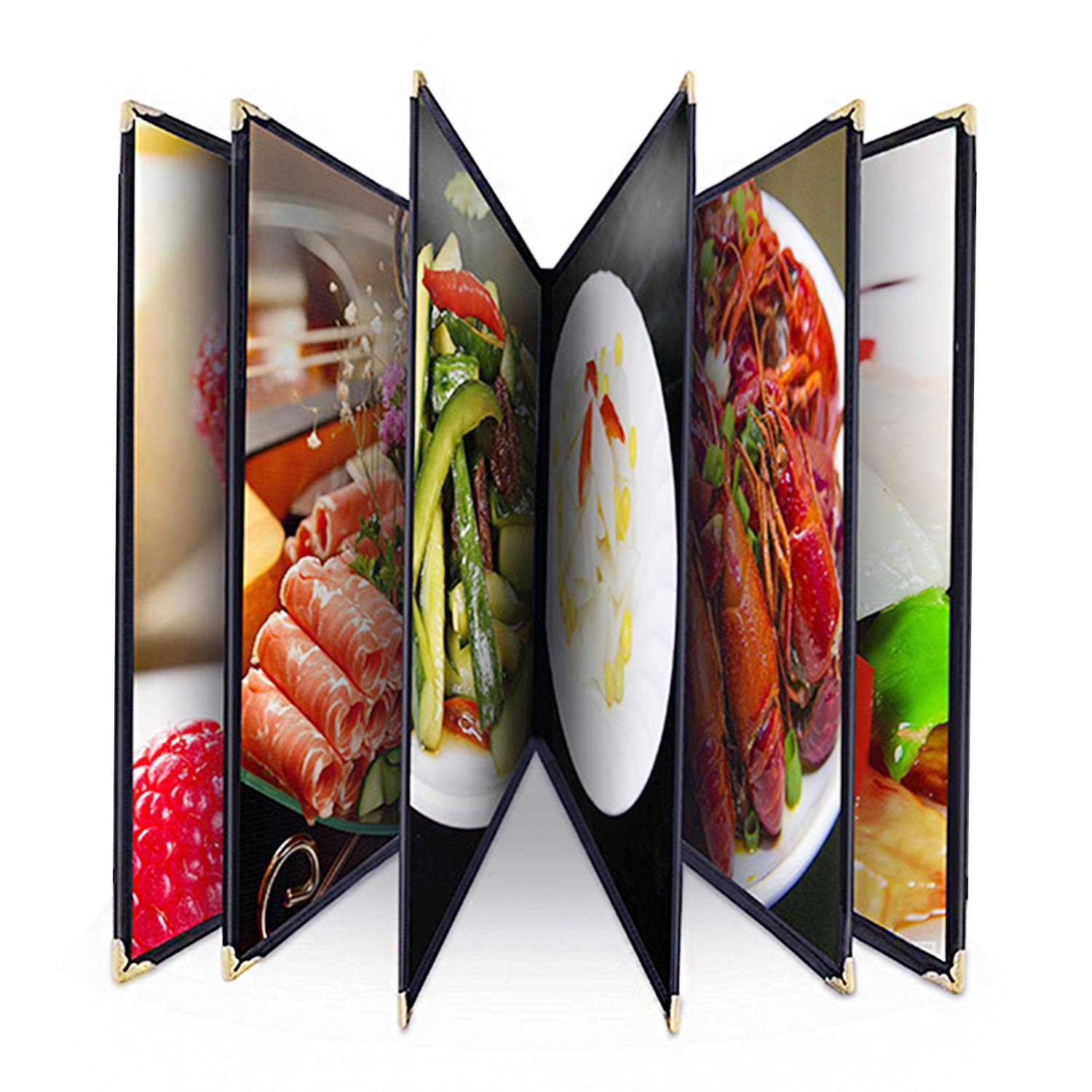 NJ Clear Transparent PVC Menu Cover : 12 View