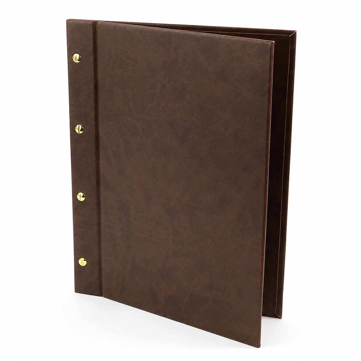 NJ Restaurant Leather Menu Cover Holder 9x12" Inches with External Screw
