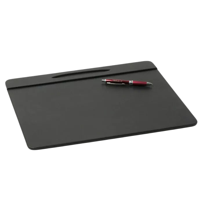 NJ Large Rectangle A3 Desk Writing Pad & Drawing Board Writing Pad Tablet with Magnetic Paper Clip for Hotel Front Desk, Planner with Pen Slot, Reception Desk, Blotter: 18x14": BLACK