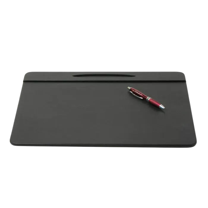 NJ Large Rectangle A3 Desk Writing Pad & Drawing Board Writing Pad Tablet with Magnetic Paper Clip for Hotel Front Desk, Planner with Pen Slot, Reception Desk, Blotter: 18x14": BLACK
