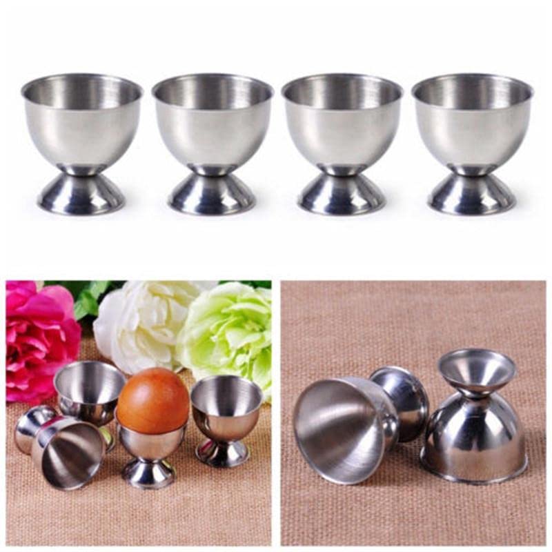NJ 304 Stainless Steel Egg Cups Large : 12 Pcs