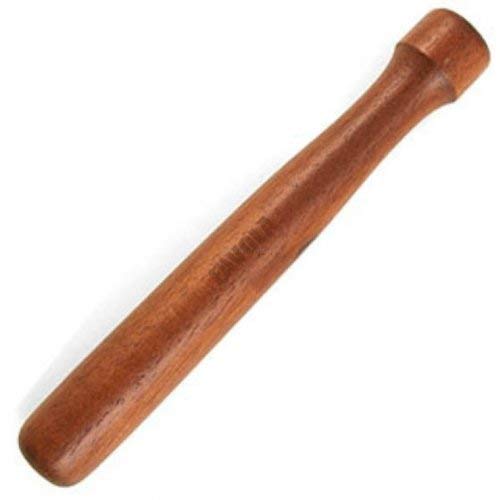 NJ OVERSEAS Sheesham Wooden Muddler Bar Tool, 10 - Inch Hardwood Mojito Muddler with Flat Head, Bar Accessories: 1 Pc.