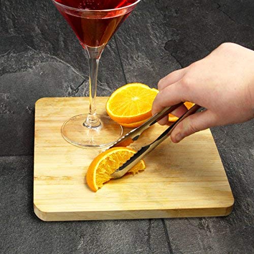 NJ Stainless Steel Ice Tongs, 7 inch Sugar Cube Serving Tongs, Mini Serving Tongs Small Tongs for Food Sweets Bread Cake Kitchen Wedding Party Bar Bucket, Bar Ice Tongs, Ice Bucket Tongs: 2 Pcs