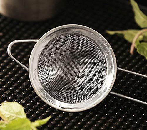 NJ OVERSEAS Stainless Steel Fine Mesh Cocktail Premium Food Small Strainer , 3 inch: 2 Pcs Set