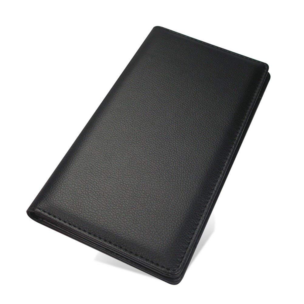 NJ Restaurant Bill folder, Guest Check Presenter, Bill folder for hotel with Credit Card and Receipt Pocket Black Leather Colour : Set of 4 pieces