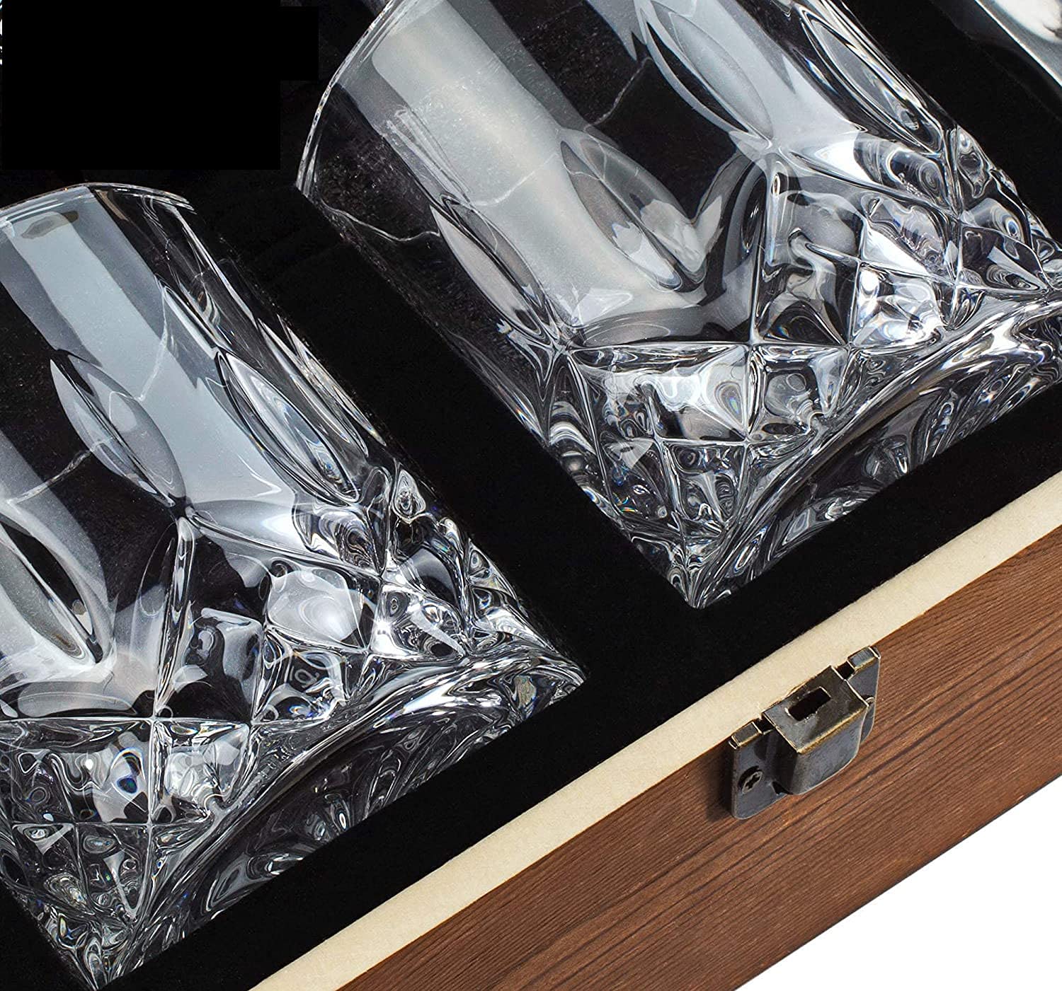 NJ Whiskey Glass Set - Whisky Chilling Gift Set - Scotch Metal Ice Cubes - Whiskey Set Gift Box - Whiskey Gifts for Men - Whiskey Stones Gift Set for Men - Perfect Diwali Gift