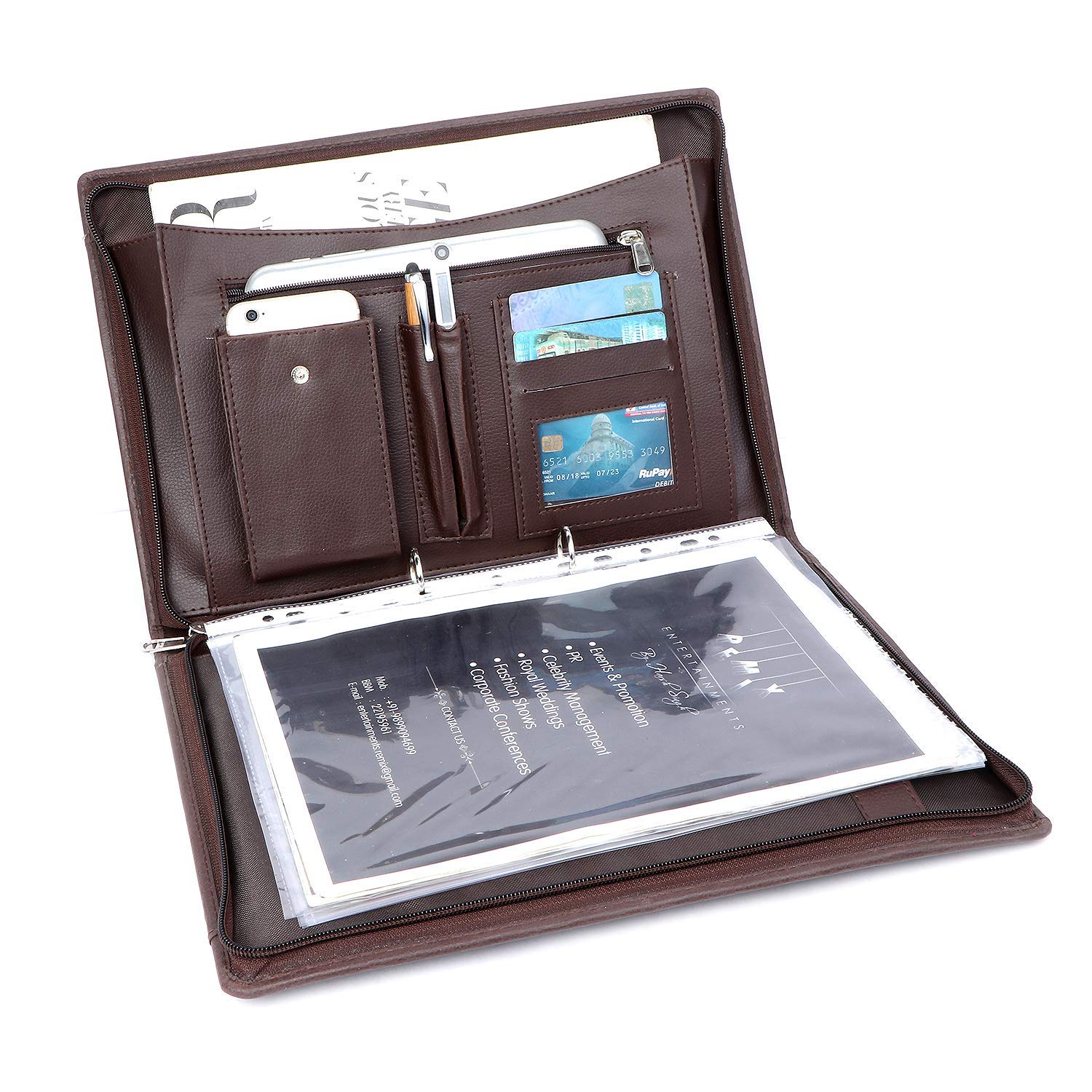 Buy Risheeraj Faux Leather 20 Leaf Document Bag File Folder For Job  Interview Certificate Carry and Storage (Pack of 2) Online at Best Prices  in India - JioMart.