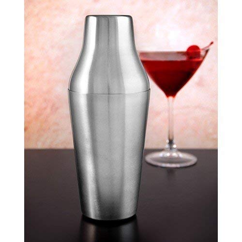 NJ French Stainless Steel Boston Shaker, Cocktail Shaker 500 ml - Martini Drink Mixer - Professional barware Bartender Tool - for Alcohol Drinks